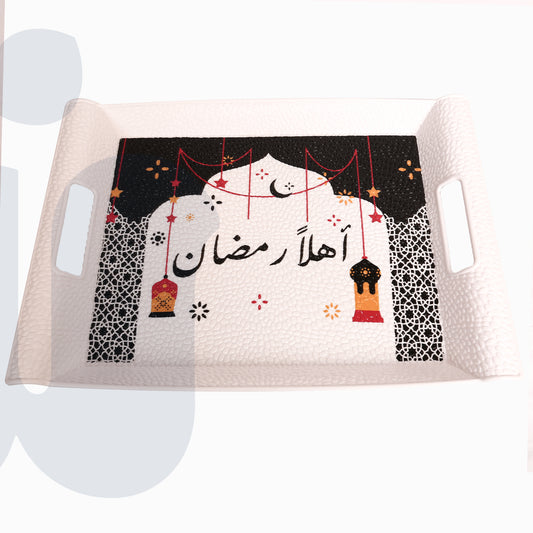 صينية ديكورية مقاس وسط بتصميم رمضاني