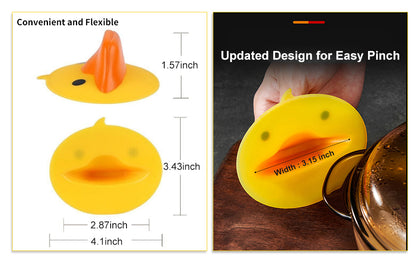 حوامل أواني سيليكون على شكل بطة مقاومة للحرارة