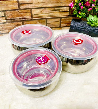 طقم ثلاجة استيل بومبيه3*1