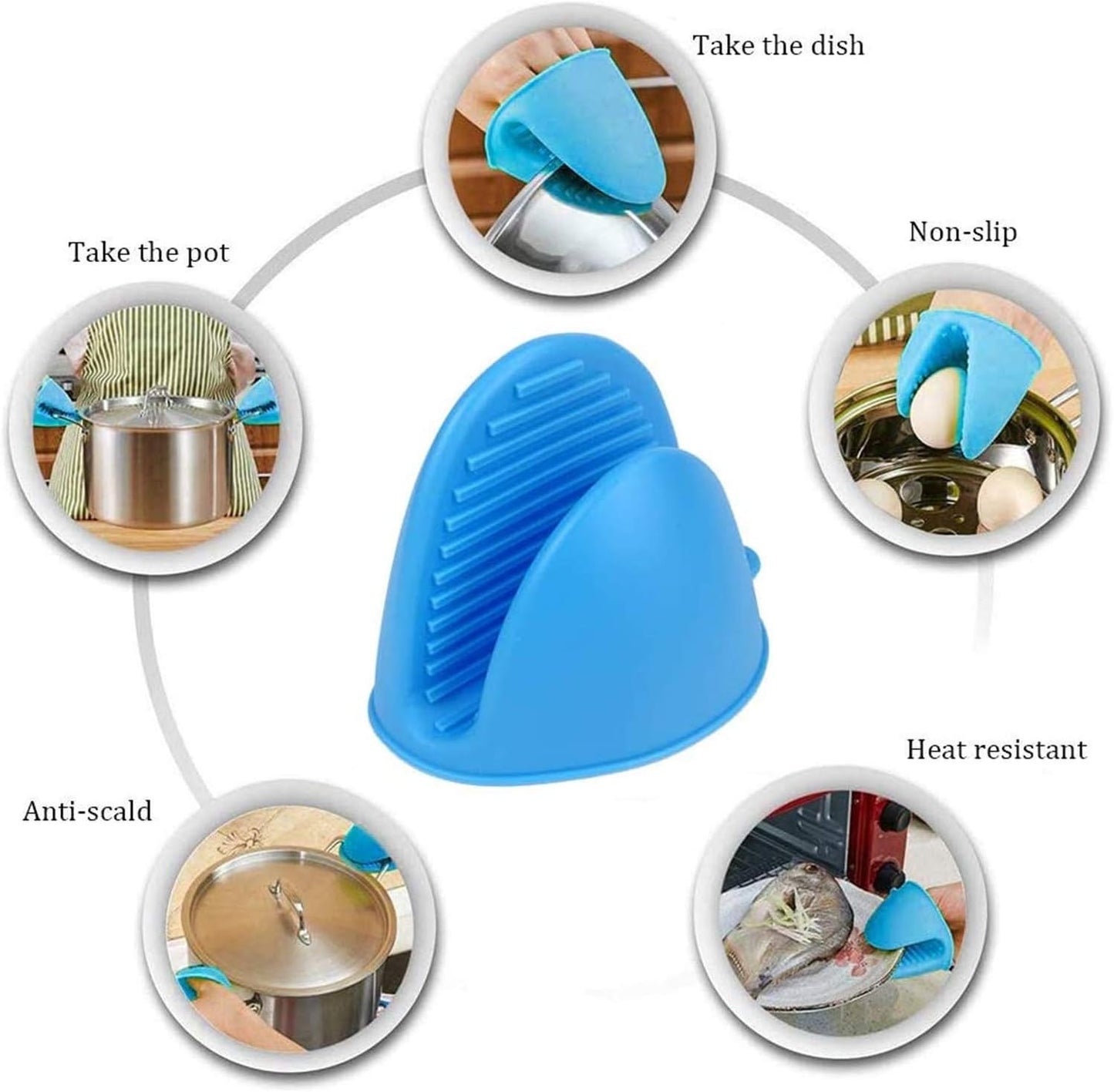 قفاز / ماسك سيليكون عازل ومقاوم للحرارة