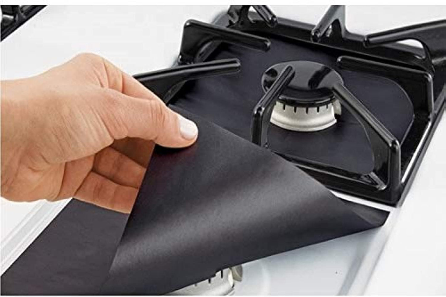 أغطية واقية غير لاصقة لشعلات موقد الغاز – قابلة لإعادة الاستخدام وسهلة التنظيف (عدد 2)