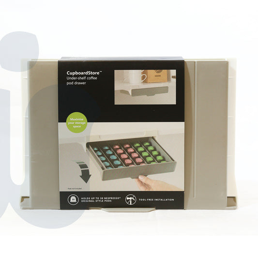 درج تخزين كبسولات القهوة – منظم أنيق يسع عدداً كبيراً من الكبسولات لتسهيل الوصول والتنظيم