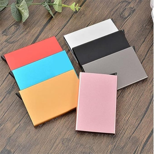 محفظة فاخرة صغيرة الحجم لبطاقات العمل والائتمان والهوية، متعدد الالوان