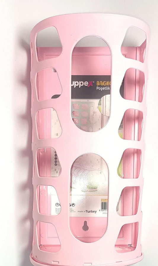 حامل أكياس بلاستيكي جداري للتخزين والتنظيم