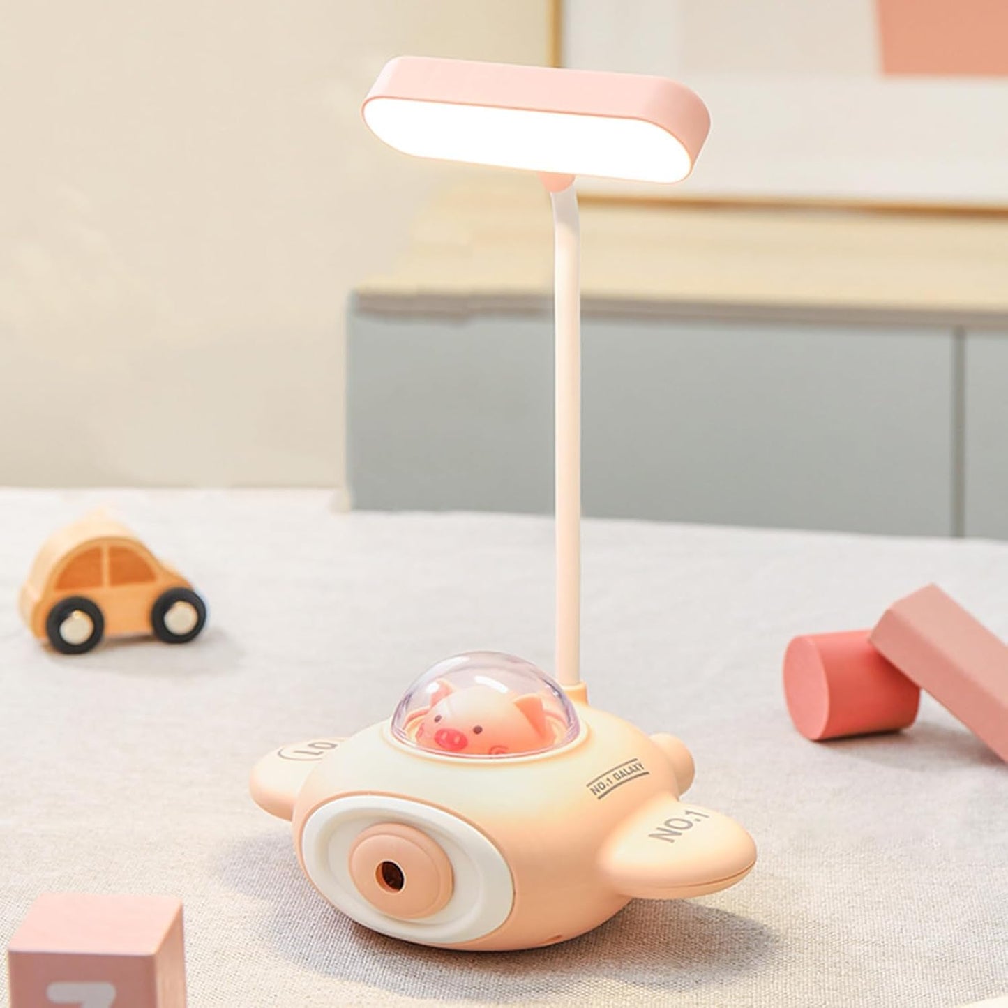 لمبة مكتب ليد بشكل طائرة مع براية