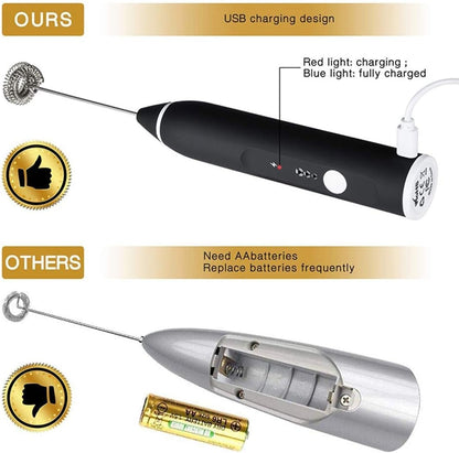 مضرب النسكافي 2*1 – لصنع القهوة واللاتيه والكابتشينو مع مضرب إضافي للبيض