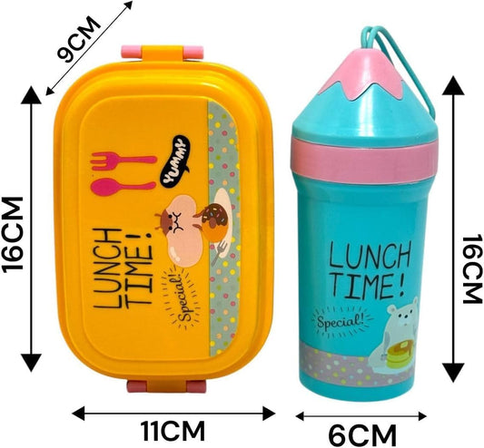 لانش بوكس مع زجاجة مياه