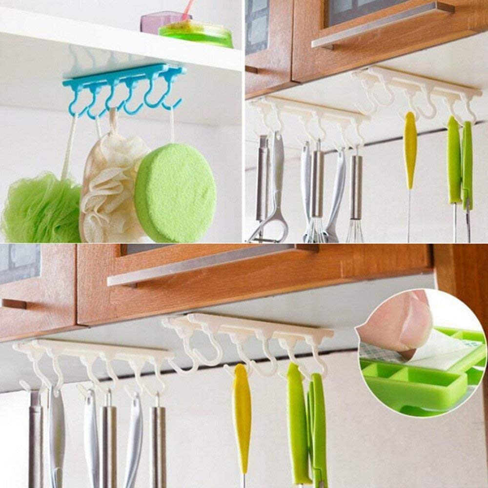 علاقة حائطية بستة خطافات متعددة الاستخدام