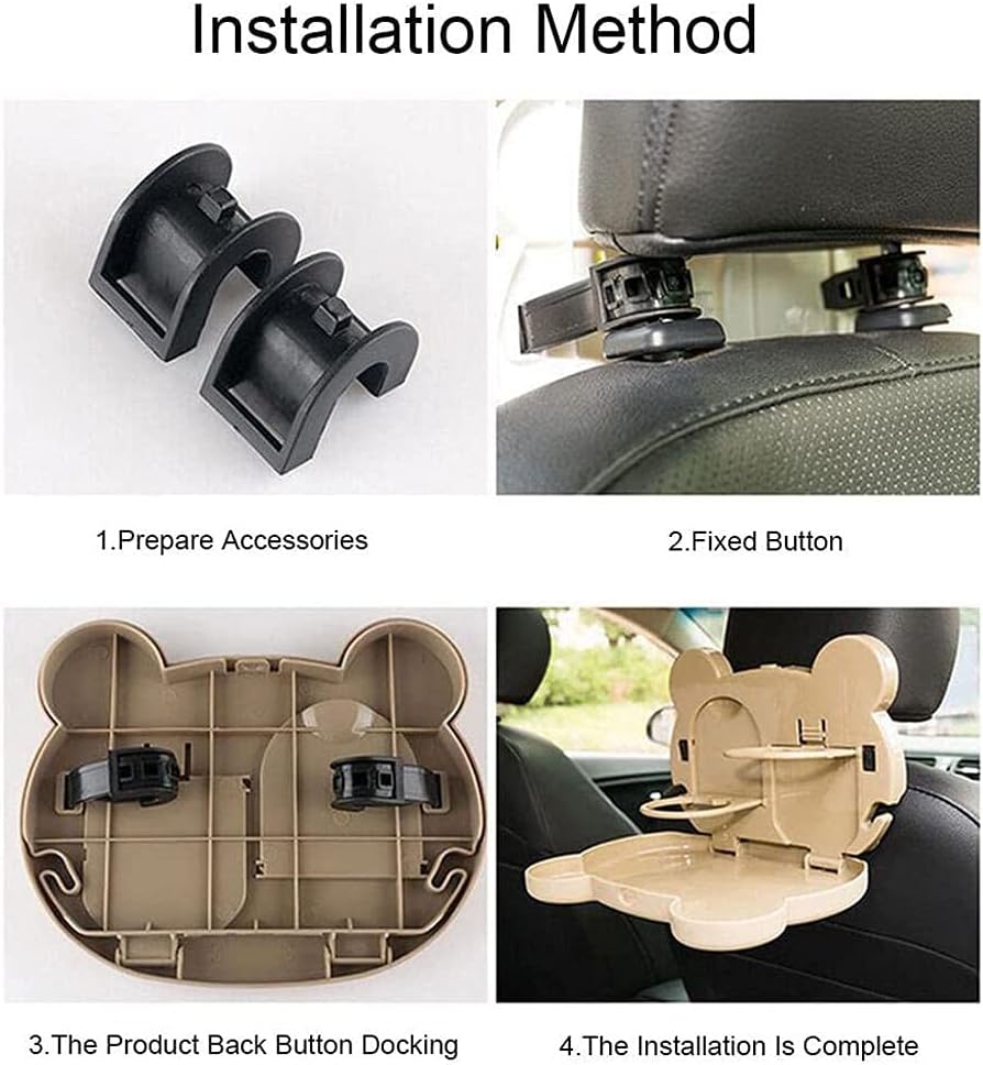 طاولة قابلة للطي لمقعد السيارة الخلفي