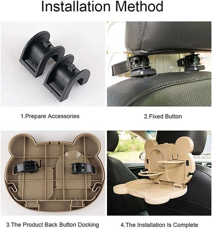 طاولة قابلة للطي لمقعد السيارة الخلفي