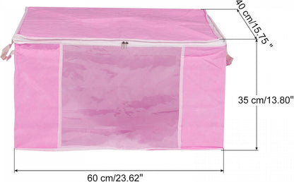 حقيبة تخزين الملابس القابلة للطي مع مقابض معززة