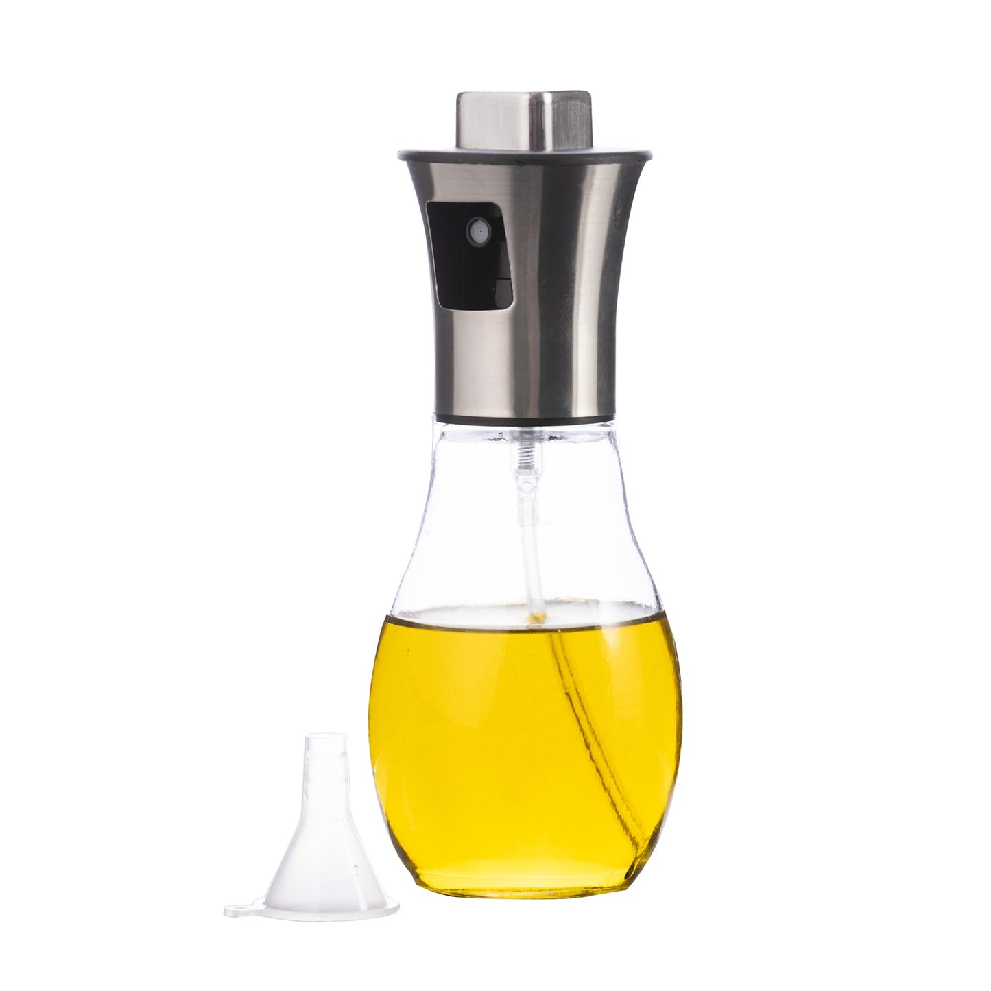 بخاخ زيت زجاجي  مع قمع صب)