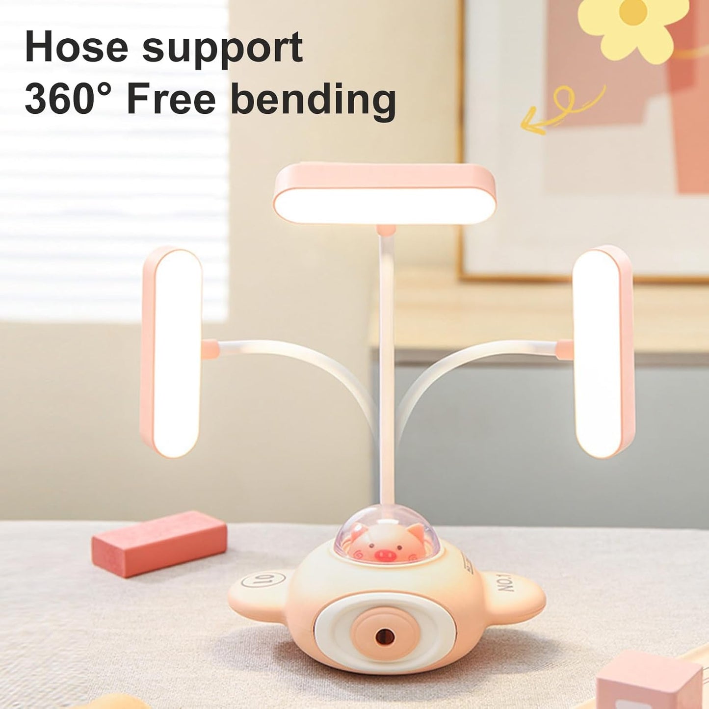 لمبة مكتب ليد بشكل طائرة مع براية