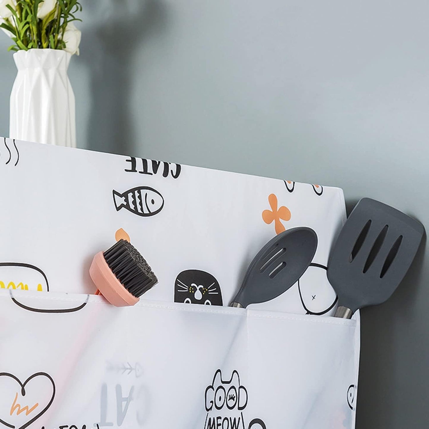 حافظة ميكروويف – غطاء مقاوم للغبار والزيت والماء مع شنطة منظمة للتخزين المنزلي