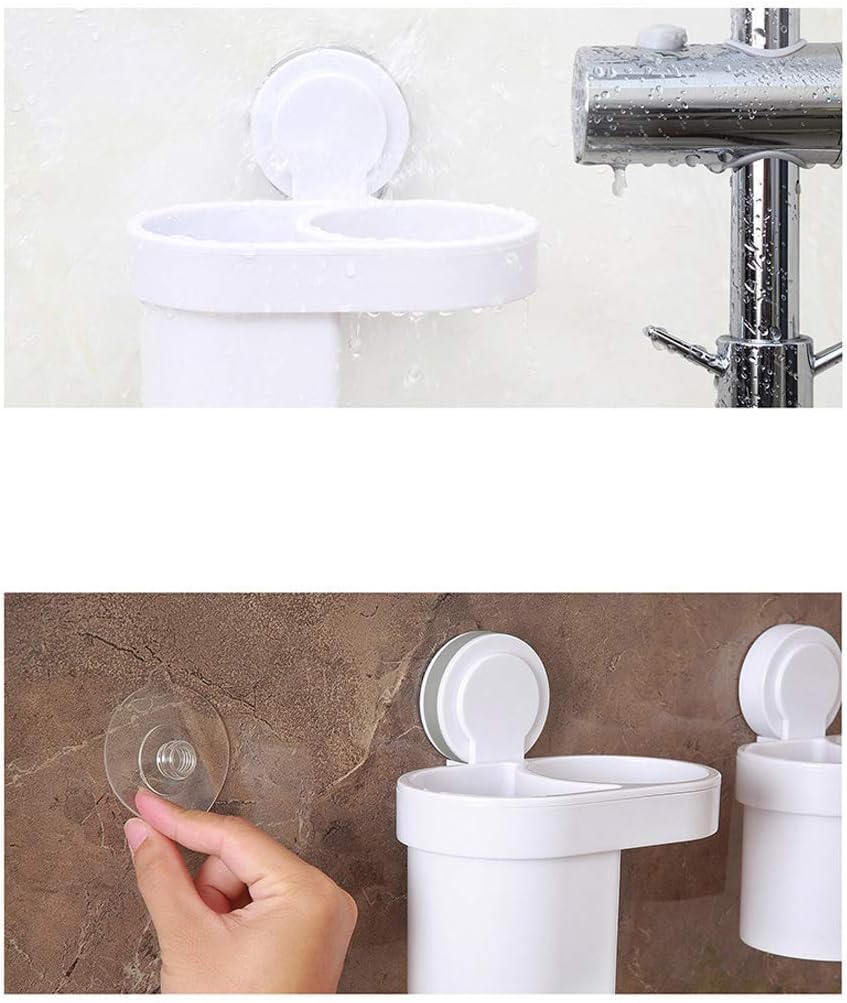 حامل مجفف شعر بمثبت شفط – منظم أدوات تصفيف الشعر وإكسسوارات الحمام