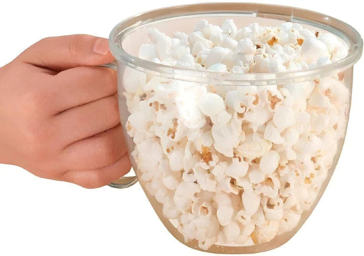 بولة صنع الفشار بالميكروويف – وعاء مقاوم للحرارة لتحضير الفشار بسهولة وسرعة