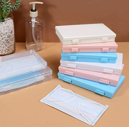 علبة تخزين كمامات محمولة مقاومة للغبار