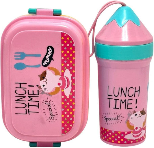 لانش بوكس مع زجاجة مياه