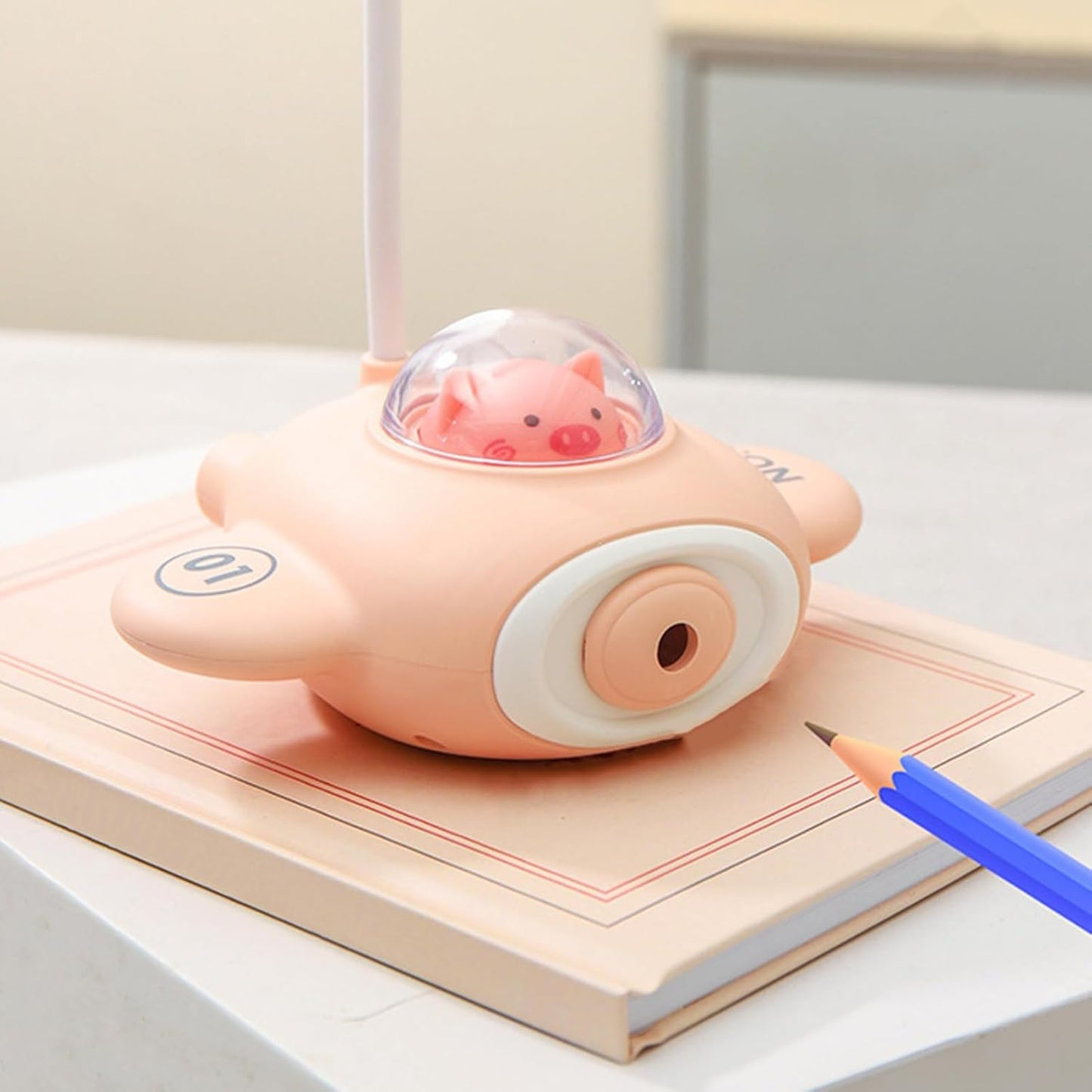 لمبة مكتب ليد بشكل طائرة مع براية