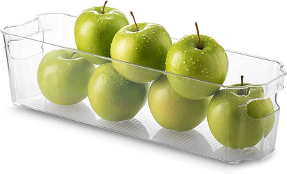 صندوق تنظيم الثلاجة والتخزين الشفاف من الأكريليك