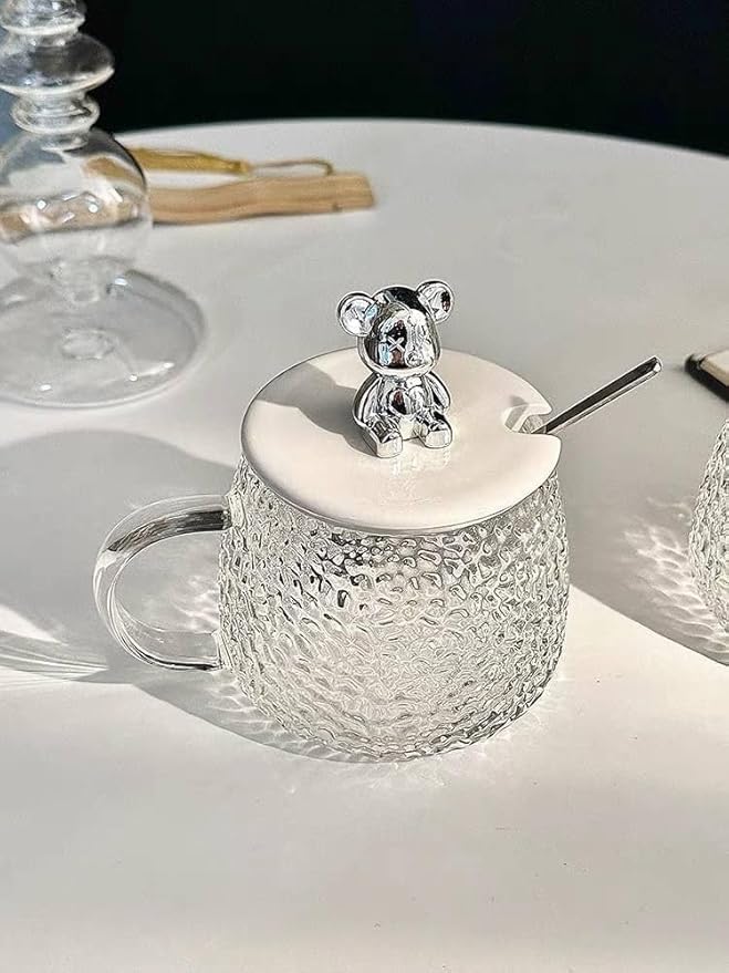 طقم مج شاي وقهوة زجاجي - 2 قطعة