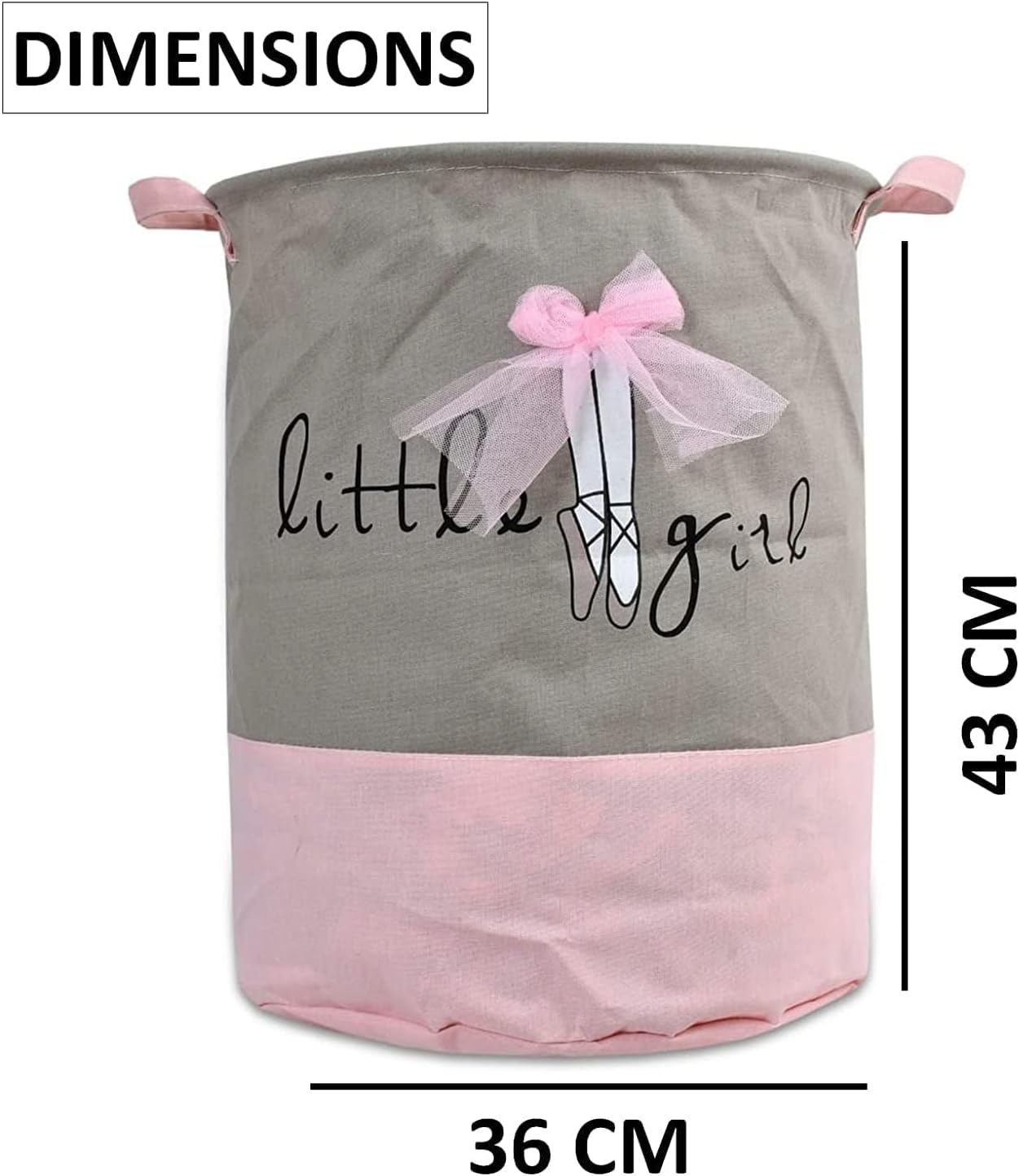 سلة غسيل قابلة للطي – تصميم دائري مقاوم للماء بسعة 45 لتر