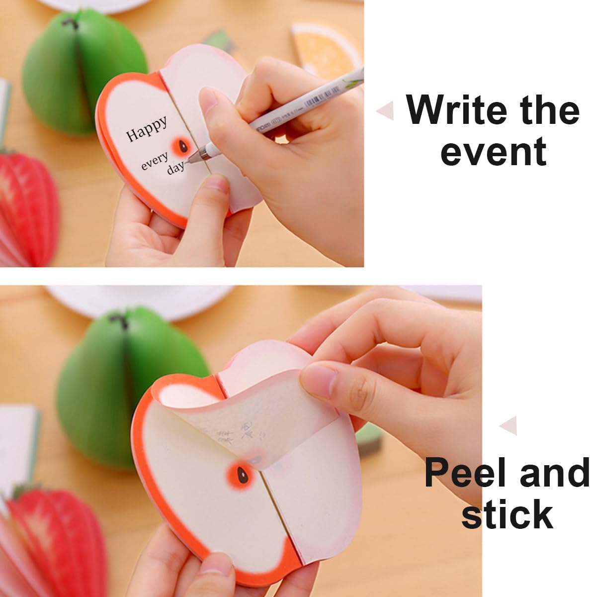 استيكي نوت ثلاثي الأبعاد شكل فواكه