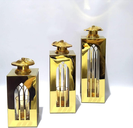 طقم فانوس ذهبي