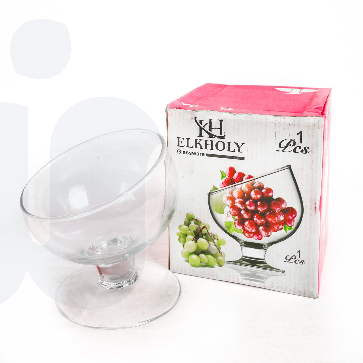 وعاء آيس كريم زجاجي أنيق – قطعة واحدة بتصميم مميز للتقديم