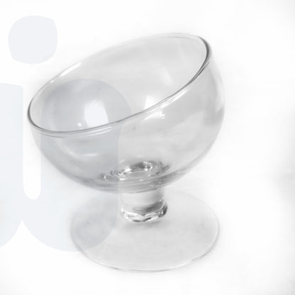 وعاء آيس كريم زجاجي أنيق – قطعة واحدة بتصميم مميز للتقديم