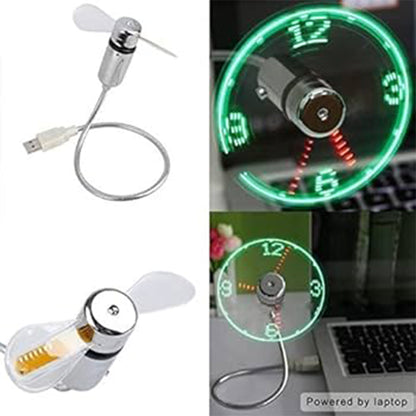 مروحة LED مرنة قابلة للبرمجة بمنفذ USB