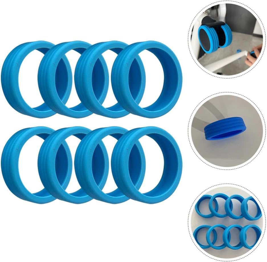 أغطية عجلات الأمتعة السيليكونية السميكة(لون ازرق)