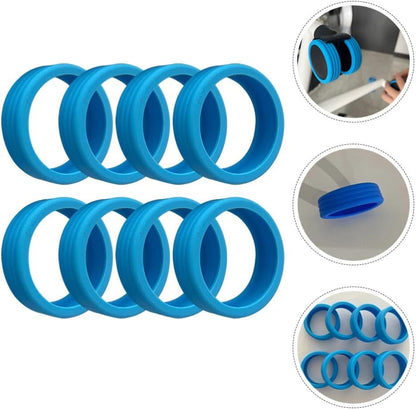 أغطية عجلات الأمتعة السيليكونية السميكة(لون ازرق)