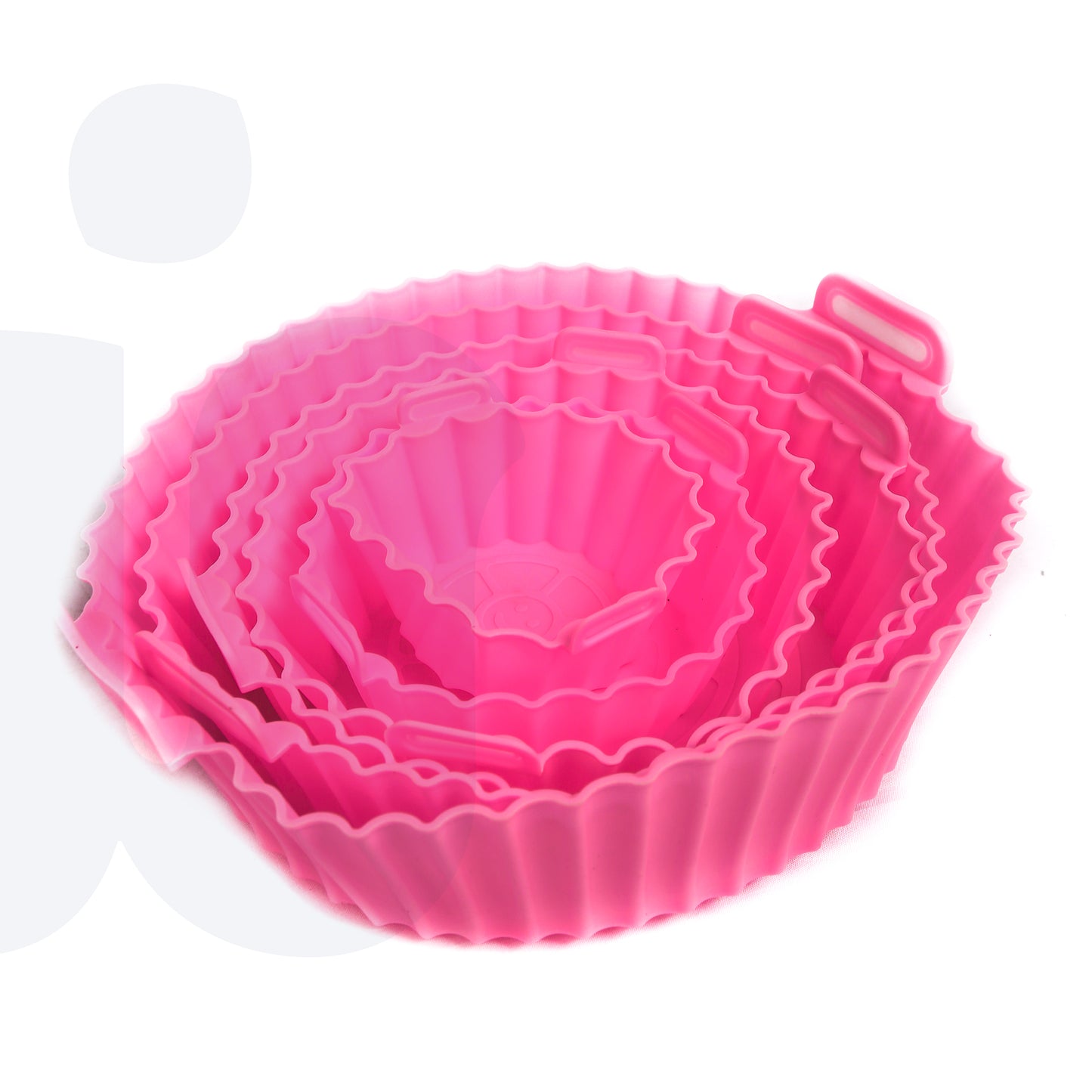 طقم سيليكون غير لاصق لتصميم المقلاة الهوائية 6 قطع بمقاسات متنوعة متعدد الالوان