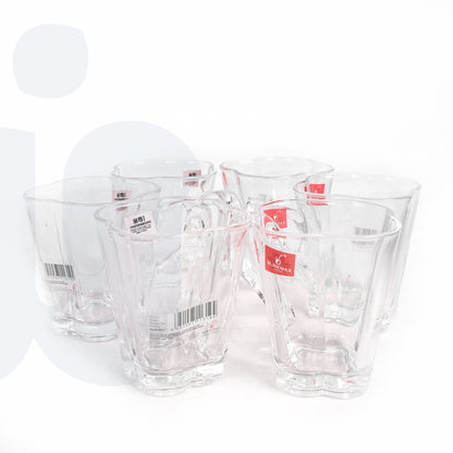 طقم شاي زجاجي أنيق – 6 قطع