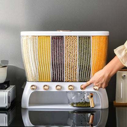 ديسبنسر بقوليات أكريليك 7 خانات بأزرار ذهبية