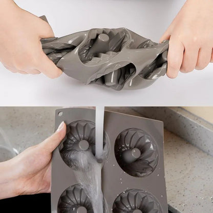 قالب كب كيك مفرّغ سيليكون حراري – 6 عيون