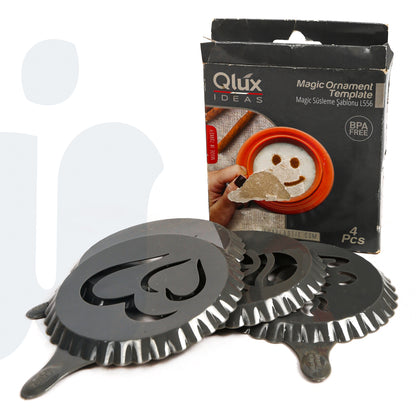 قوالب تزيين القهوة والحلويات من البلاستيك – تصاميم متنوعة لإبداعك اليومي