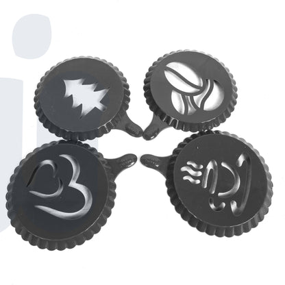 قوالب تزيين القهوة والحلويات من البلاستيك – تصاميم متنوعة لإبداعك اليومي