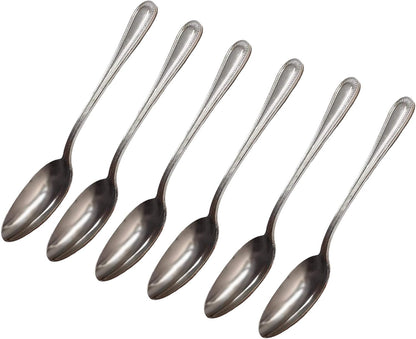 طقم ملاعق طاولة من الستانلس ستيل - 6 قطع