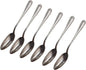 طقم ملاعق طاولة من الستانلس ستيل - 6 قطع