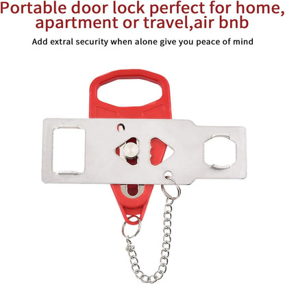 قفل باب محمول للأمان أثناء السفر والمنزل