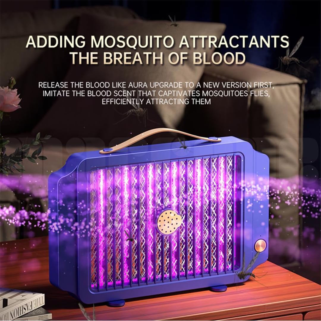 مصيدة ناموس كهربائية داخلية بضوء LED – قاتل حشرات وذباب فعال