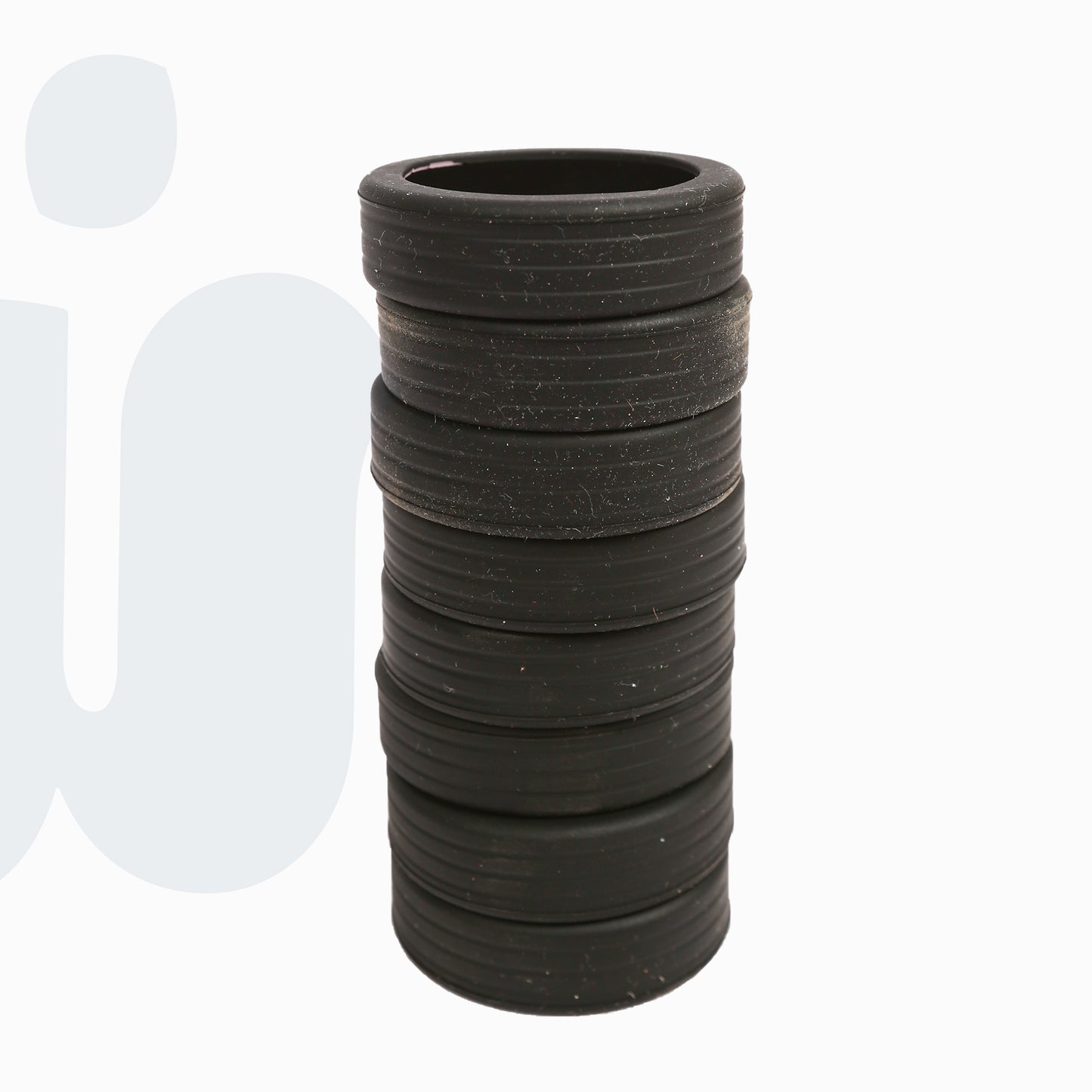 أغطية عجلات الأمتعة السيليكونية السميكة(لون اسود)