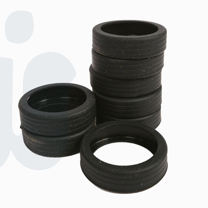 أغطية عجلات الأمتعة السيليكونية السميكة(لون اسود)