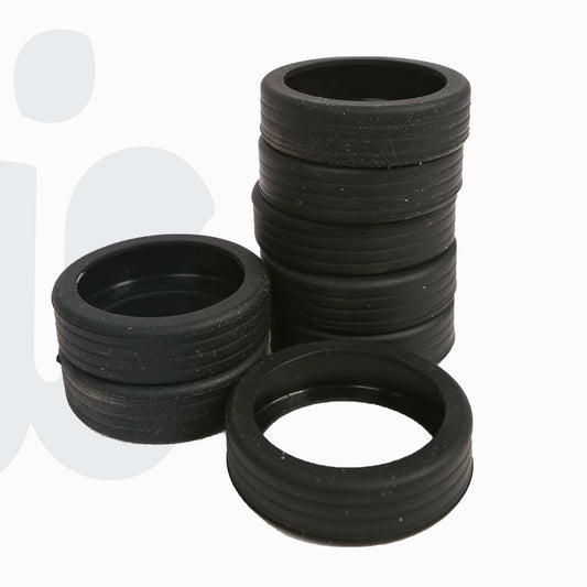 أغطية عجلات الأمتعة السيليكونية السميكة(لون اسود)