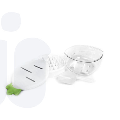 صانعة مكعبات ثلج سيليكون مع حاوية أكريليك بشكل أناناس