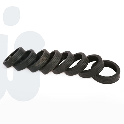 أغطية عجلات الأمتعة السيليكونية السميكة(لون اسود)