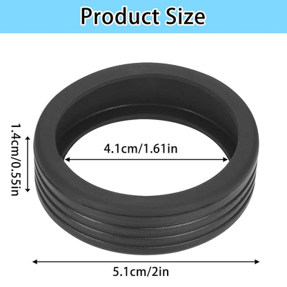 أغطية عجلات الأمتعة السيليكونية السميكة(لون اسود)