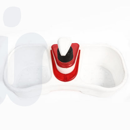 حامل تصريف مع موزع صابون وإسفنجة متعدد الاستخدامات